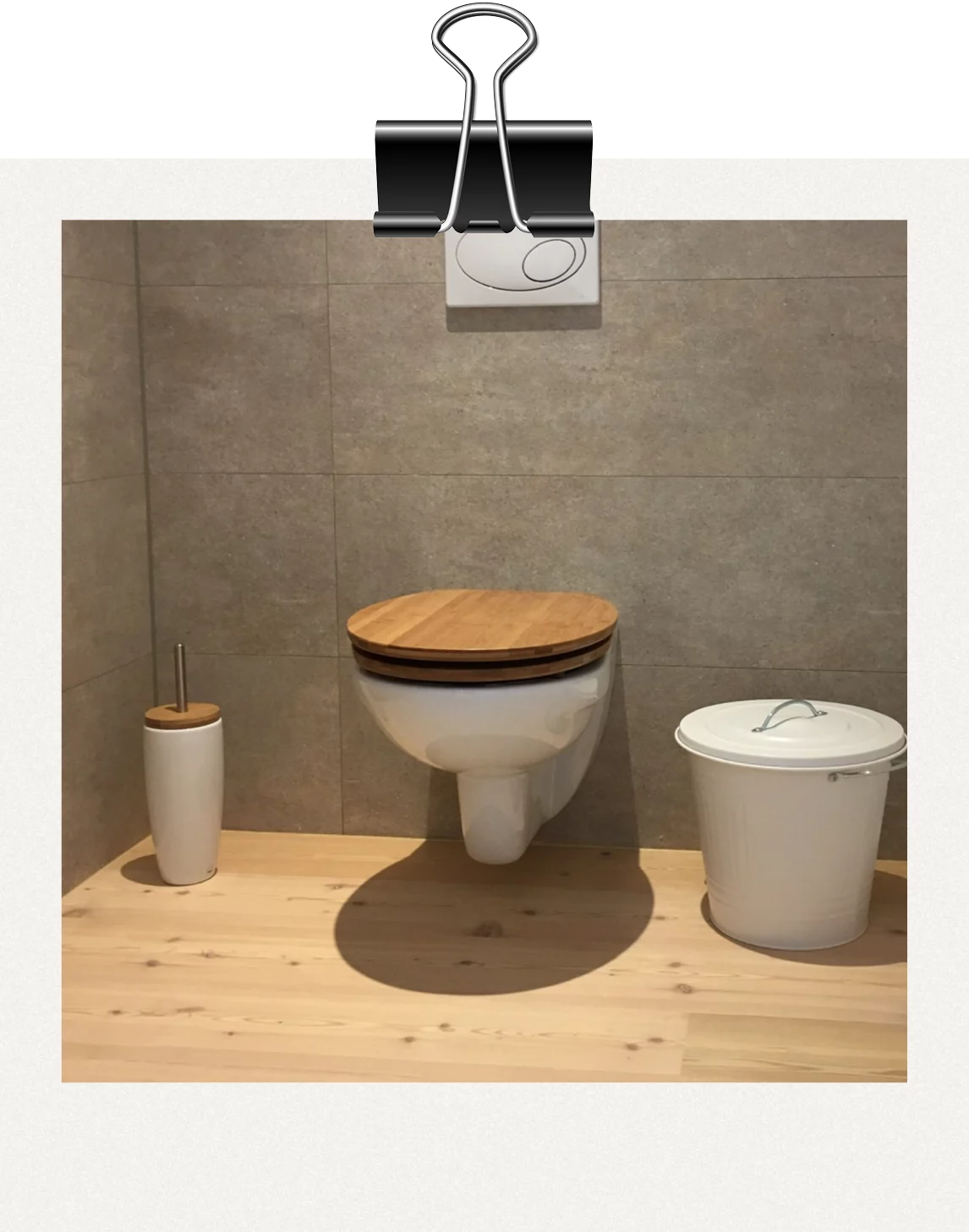 Echtholz Parkett in einer Gästetoilette