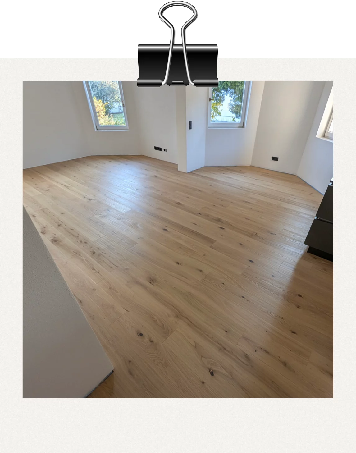 Neuer Parkett in einer frisch sanierten Wohnung
