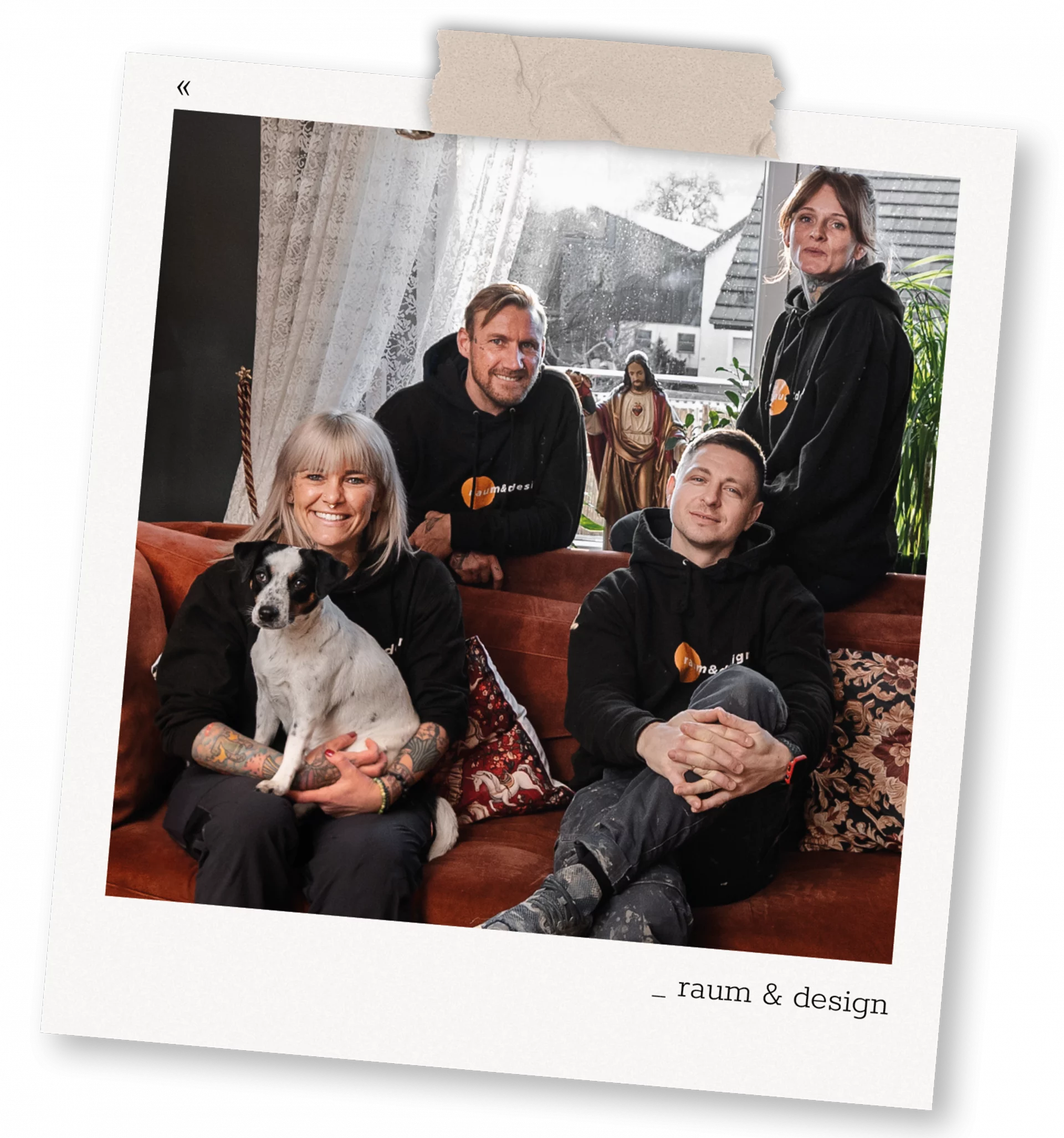 Teamfoto von raum + design